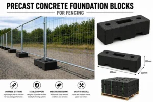 Precast Concrete Foundation Blocks for Fencing in UAE