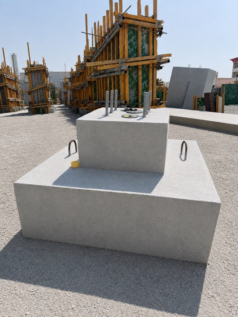 concrete foundation block
