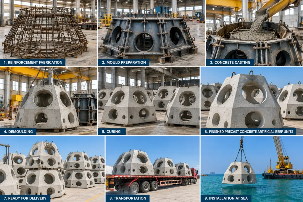 Precast Concrete Artificial Reef Unit
