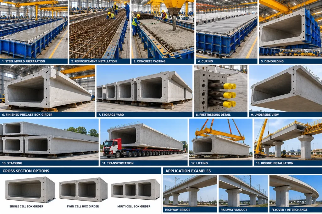 Precast concrete Box Girder